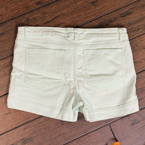 JoeFresh Mint Green Denim Shorts size 10 - Picture 2 of 5
